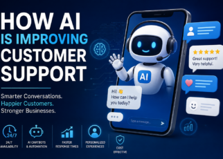 AI improving customer support with chatbot and automated customer service