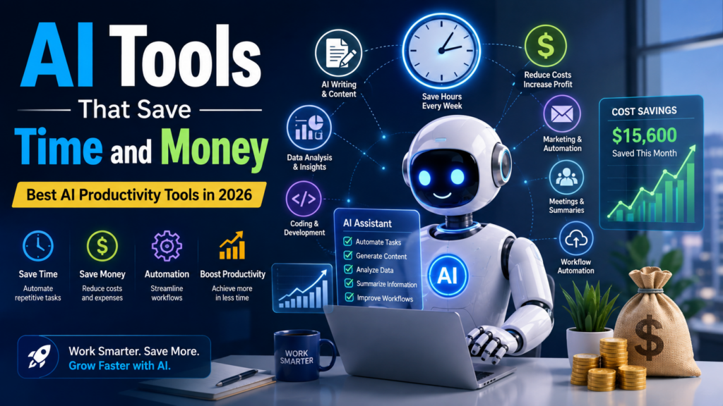 AI tools that save time and money by improving business productivity and automation