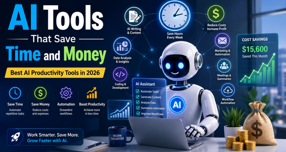 AI tools that save time and money by improving business productivity and automation