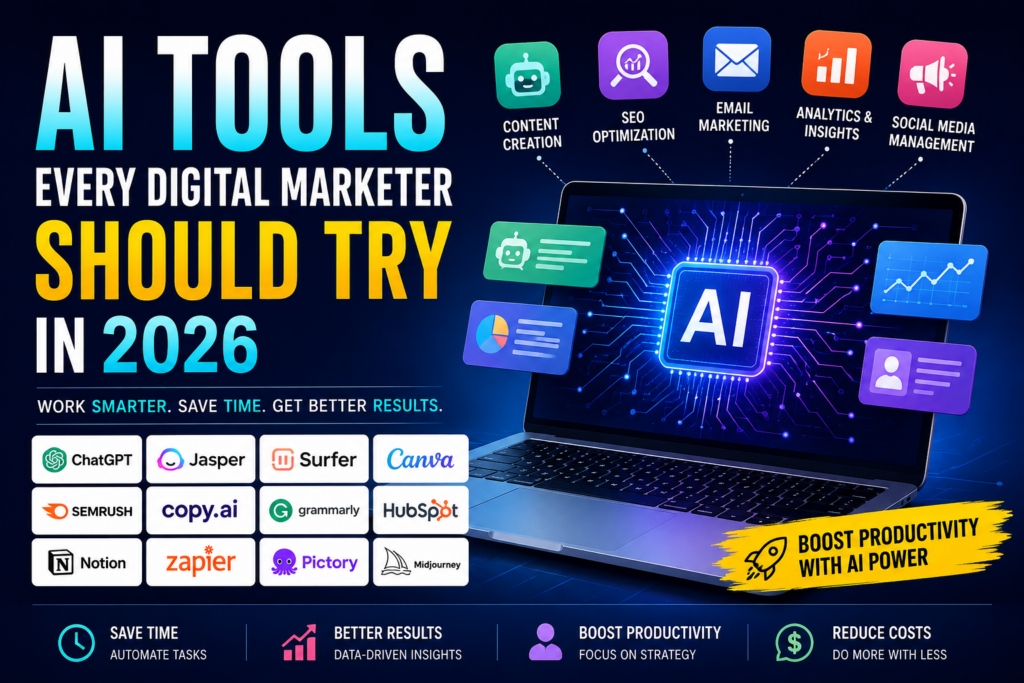 AI Tools Every Digital Marketer Should Try in 2026