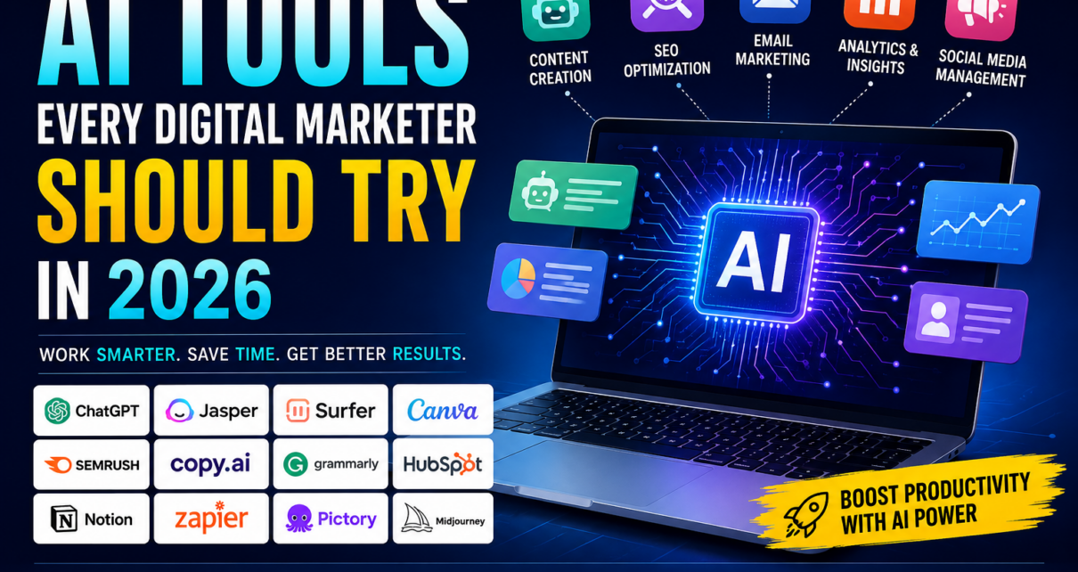AI Tools Every Digital Marketer Should Try in 2026