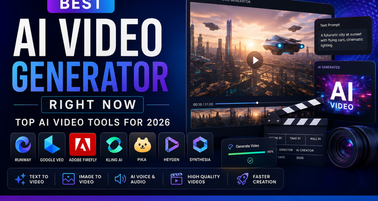 Best AI Video Generator Right Now – Top AI Video Tools 2026
