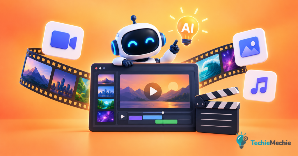 AI video generators in 2026 creating cinematic videos with text, images, audio and AI editing tools